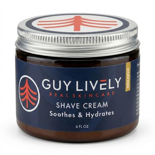 Premium Men’s Shave Cream – Soothes & Hydrates with Organic Botanicals - Guy Lively