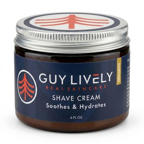 Premium Men’s Shave Cream – Soothes & Hydrates with Organic Botanicals - Guy Lively