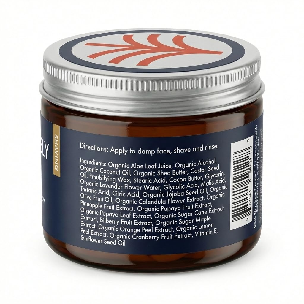 Premium Men’s Shave Cream – Soothes & Hydrates with Organic Botanicals - Guy Lively