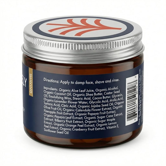 Premium Men’s Shave Cream – Soothes & Hydrates with Organic Botanicals - Guy Lively