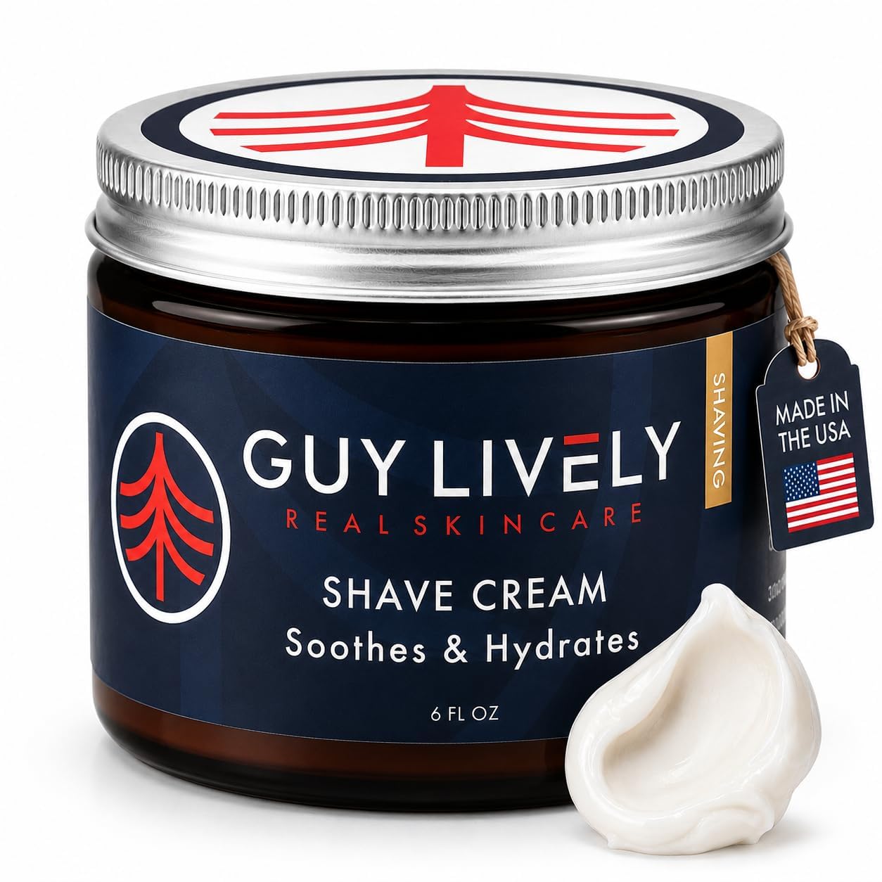 Premium Men’s Shave Cream – Soothes & Hydrates with Organic Botanicals - Guy Lively