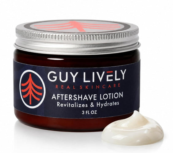 Organic Aftershave Lotion for Men | Hydrating Anti Aging Razor Bump Relief - Guy Lively