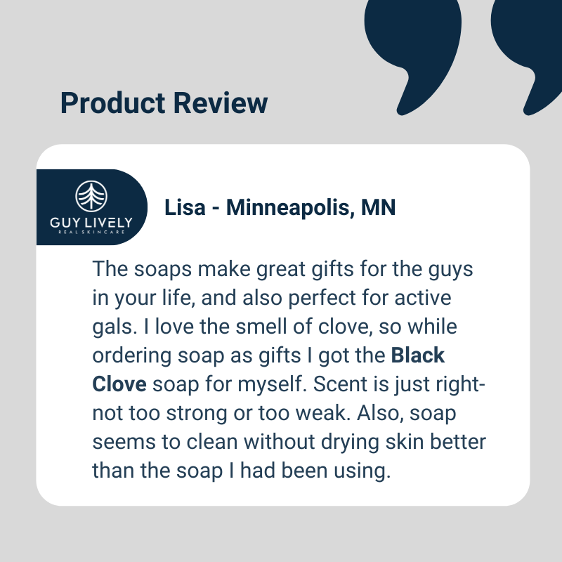 Guy Lively Black Clove bar soap product review
