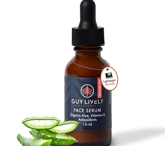 Age Defying Face Serum for Men | Antioxidant Rich Serum with Organic Aloe and Vitamins