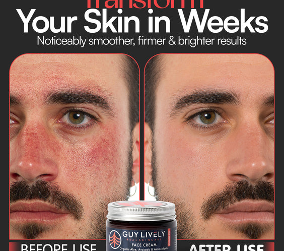 Age Defying Face Cream for Men | Hydrating Moisturizer with Organic Aloe Avocado and Antioxidants