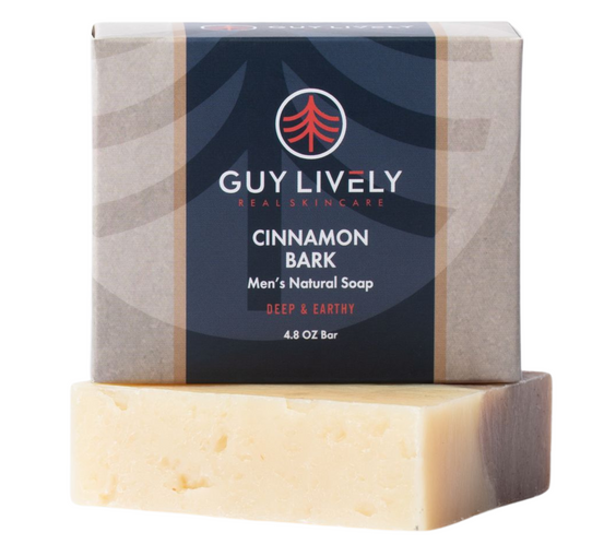 Cinnamon Men's Natural Bar Soap Holiday Gift