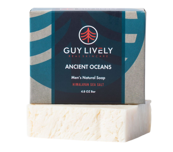 Himalayan and Sea Salt Men's Natural Bar Soap Unscented