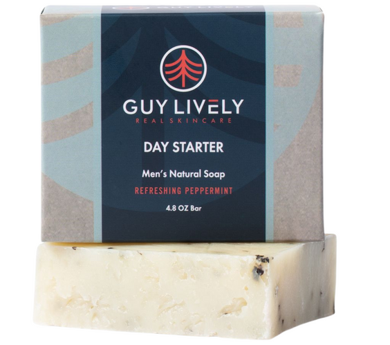Peppermint Men's Natural Bar Soap Holiday Birthday Father's Day GiftGift