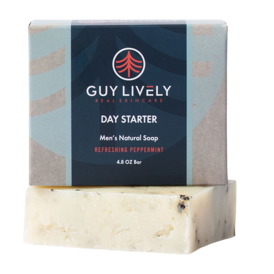 Peppermint Men's Natural Bar Soap Holiday Birthday Father's Day GiftGift